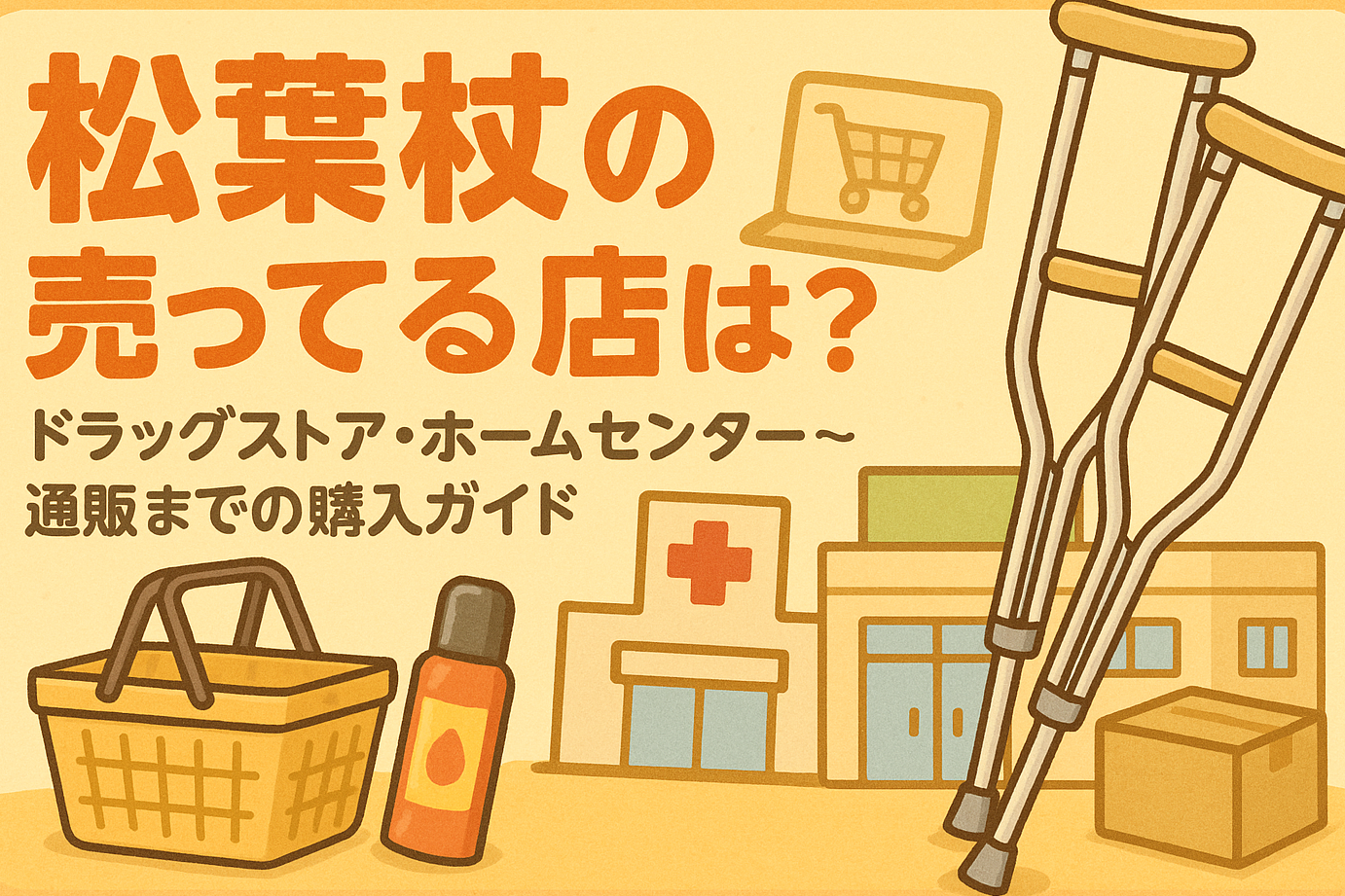松葉杖 どこに売ってる？購入場所とおすすめ店舗情報